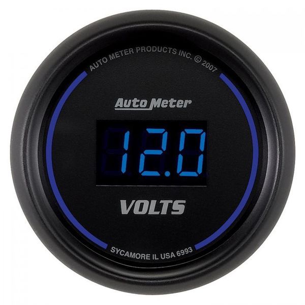 Auto Meter 2-1/16IN VOLTMETER, 8-18V DIGITAL, BLACK 6993